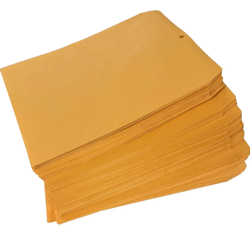 100 Pcs CLASP ENVELOPES 9x12 Shipping Mailing Gummed Business Manila